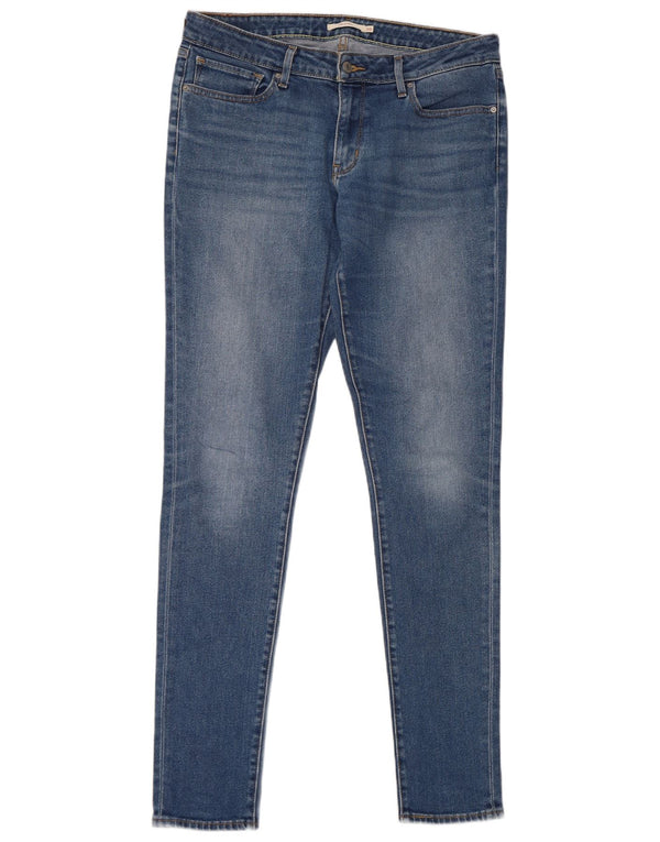 Calça jeans feminina Levi's 711 skinny W30 L34 azul algodão