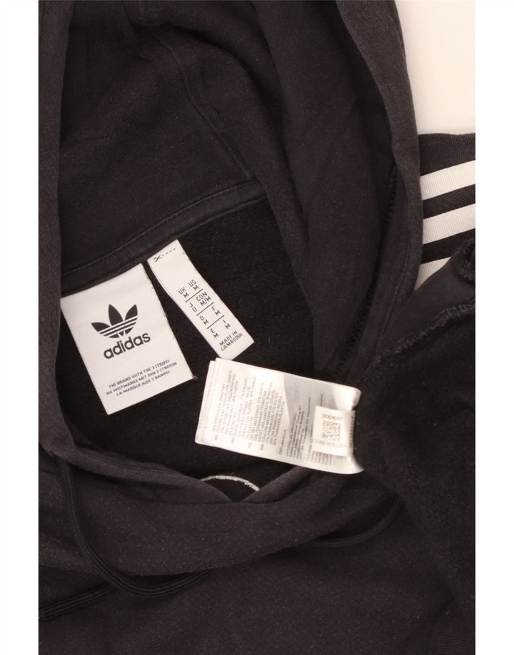 Adidas masculino gráfico moletom com capuz médio algodão preto