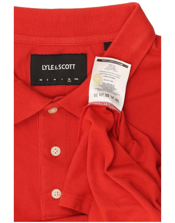 Camisa polo masculina Lyle & Scott XL algodão vermelho