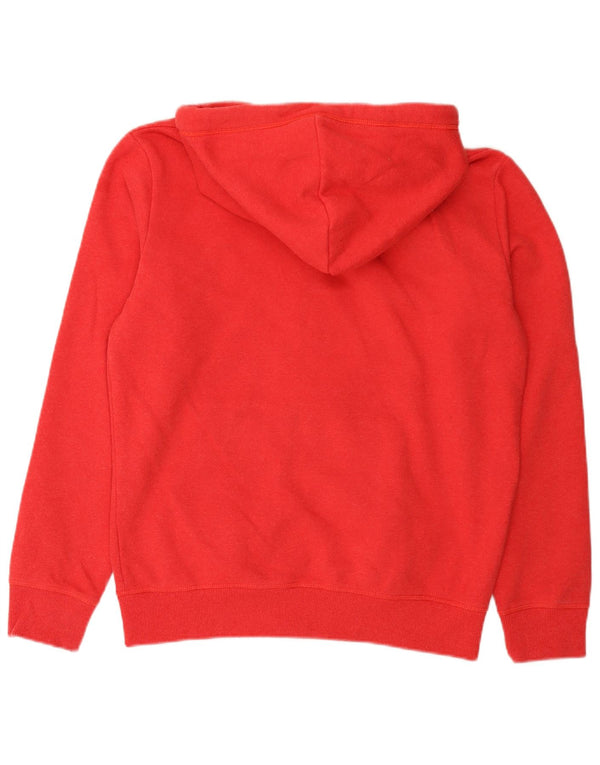Suéter masculino Superdry com capuz e zíper grande algodão vermelho