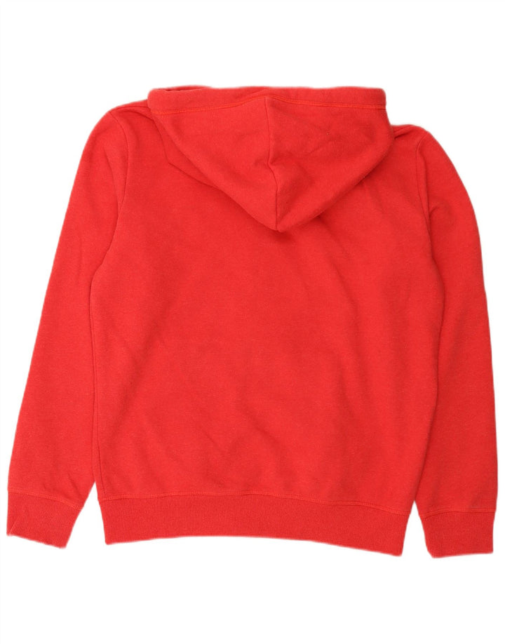 Suéter masculino Superdry com capuz e zíper grande algodão vermelho
