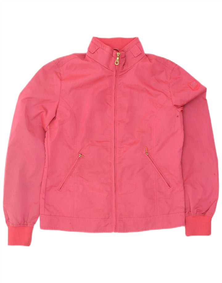 Jaqueta bomber feminina Playlife Reino Unido 16 grande poliamida rosa