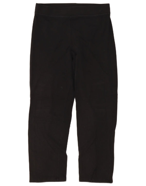 Leggings femininas Marks & Spencer Reino Unido 14 grande algodão preto