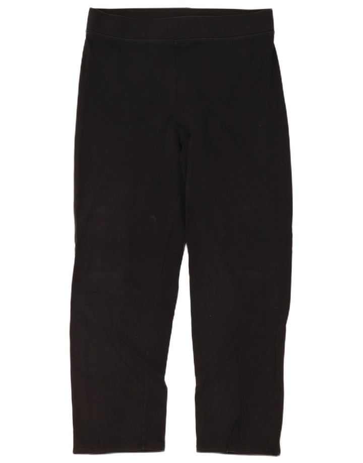 Leggings femininas Marks & Spencer Reino Unido 14 grande algodão preto