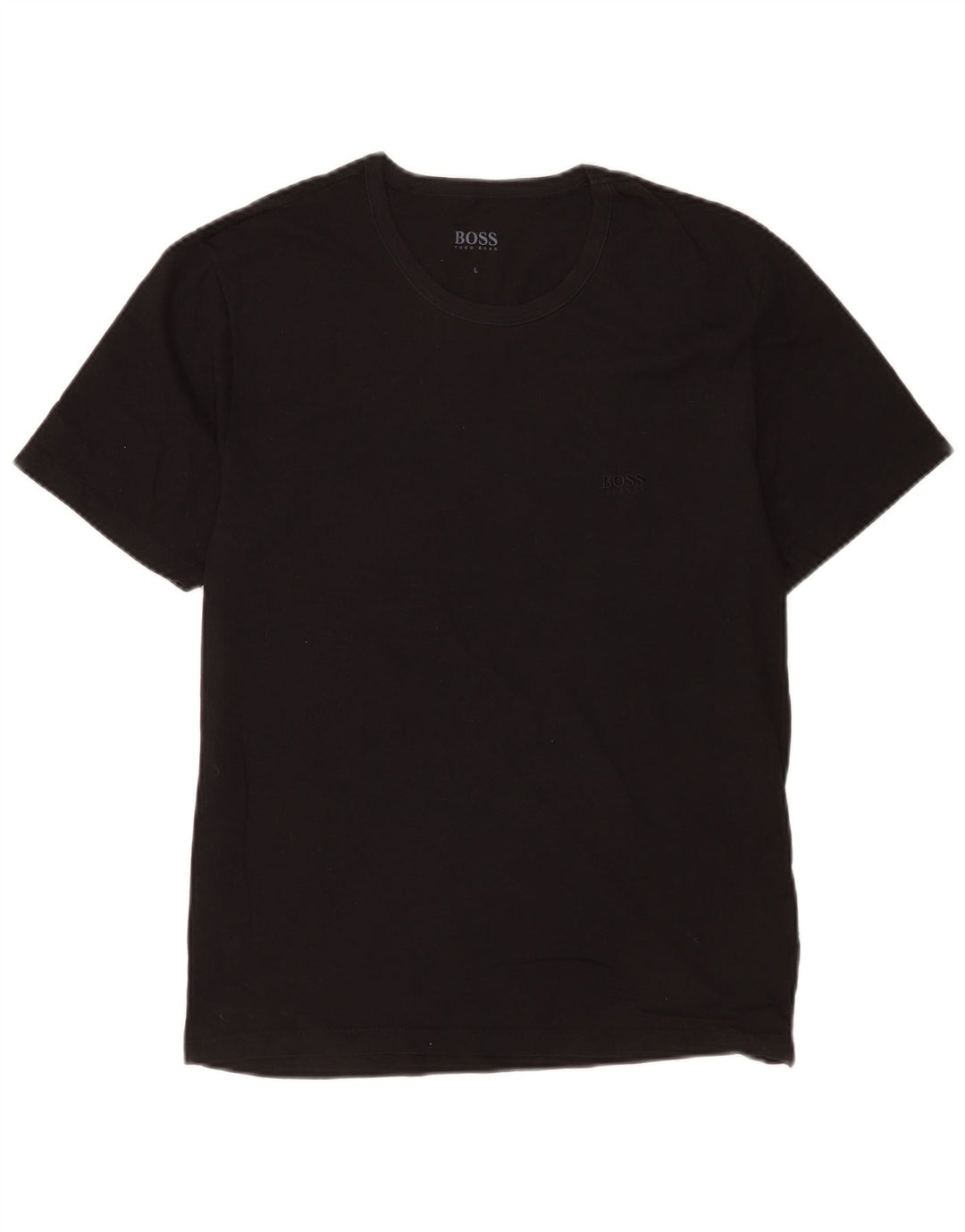 Camiseta masculina Hugo Boss grande algodão preto
