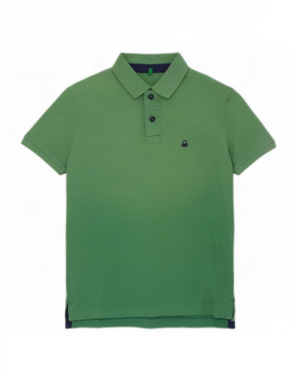 Camisa polo masculina Benetton grande verde