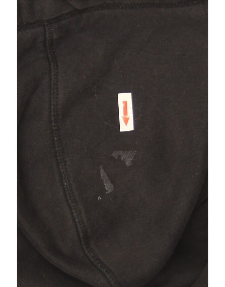 Suéter masculino Superdry com capuz e zíper médio preto algodão