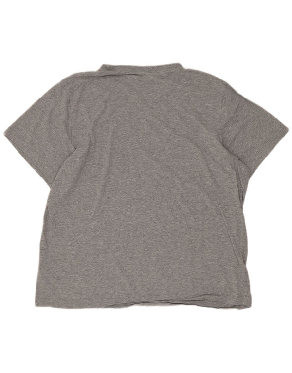 Camiseta Nike masculina regular grande algodão cinza