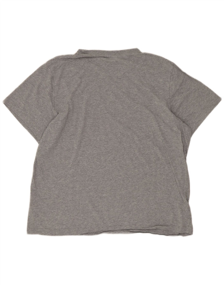 Camiseta Nike masculina regular grande algodão cinza