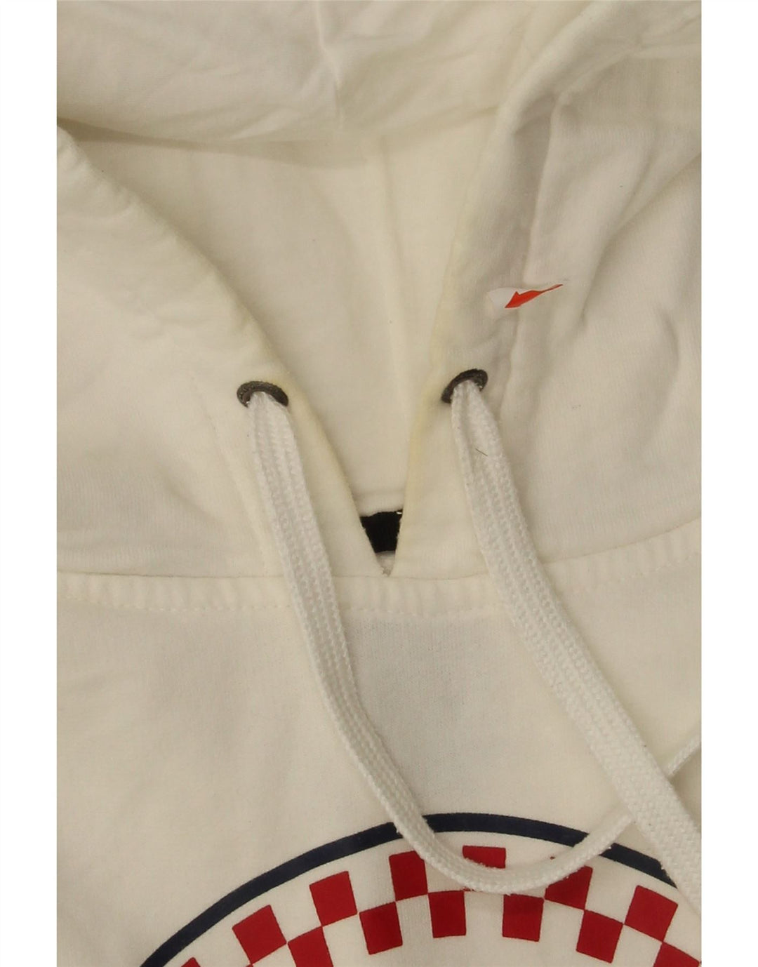 VANS Mens Graphic Hoodie Jumper XS Branco