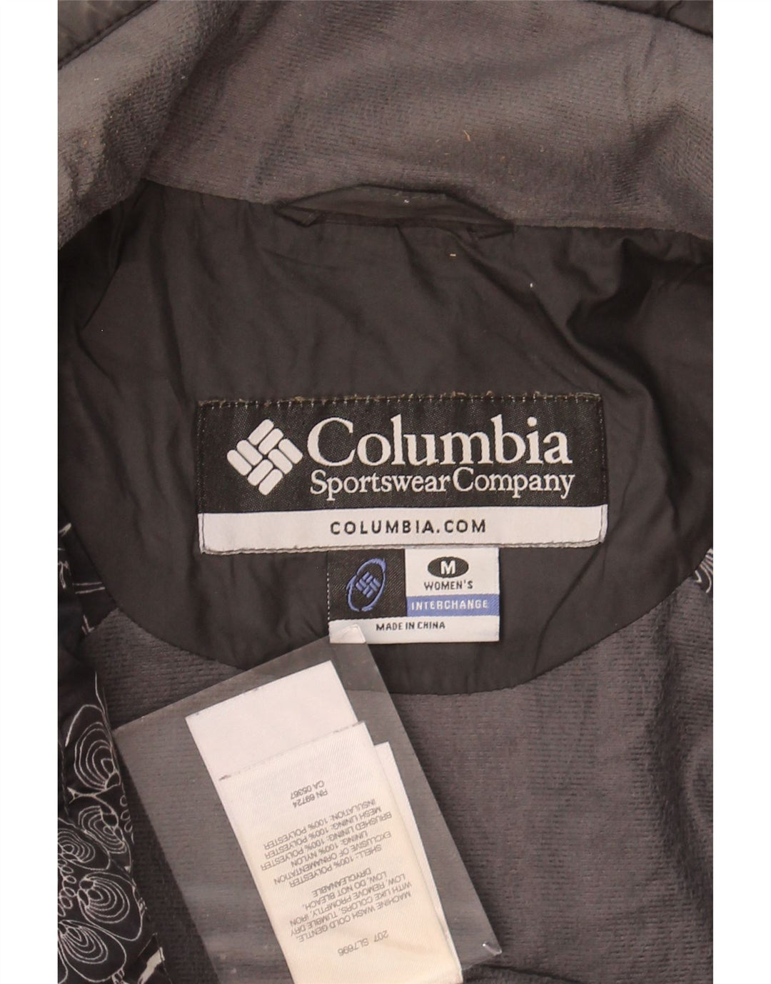 Jaqueta acolchoada feminina COLUMBIA UK 14 poliéster cinza médio