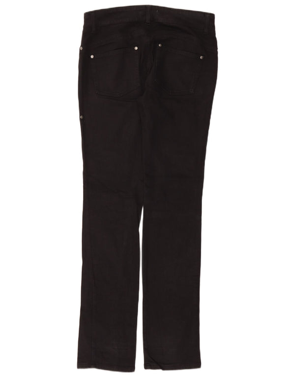 Calça casual feminina Benetton cintura baixa IT 42 médio W30 L34 algodão preto