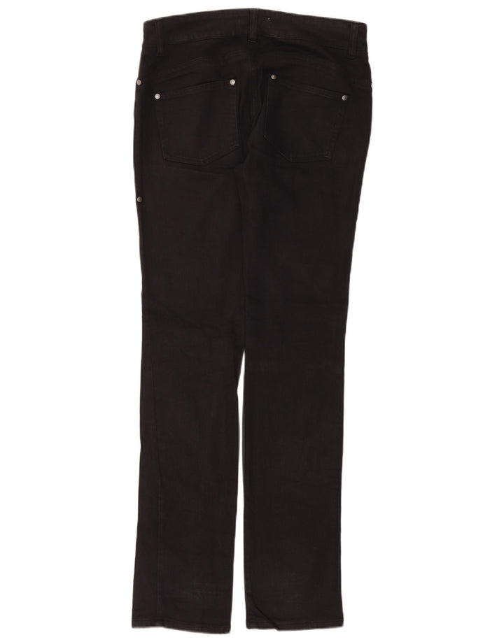 Calça casual feminina Benetton cintura baixa IT 42 médio W30 L34 algodão preto