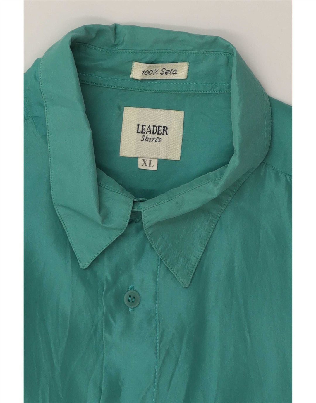 Camisa masculina Leader XL seda verde