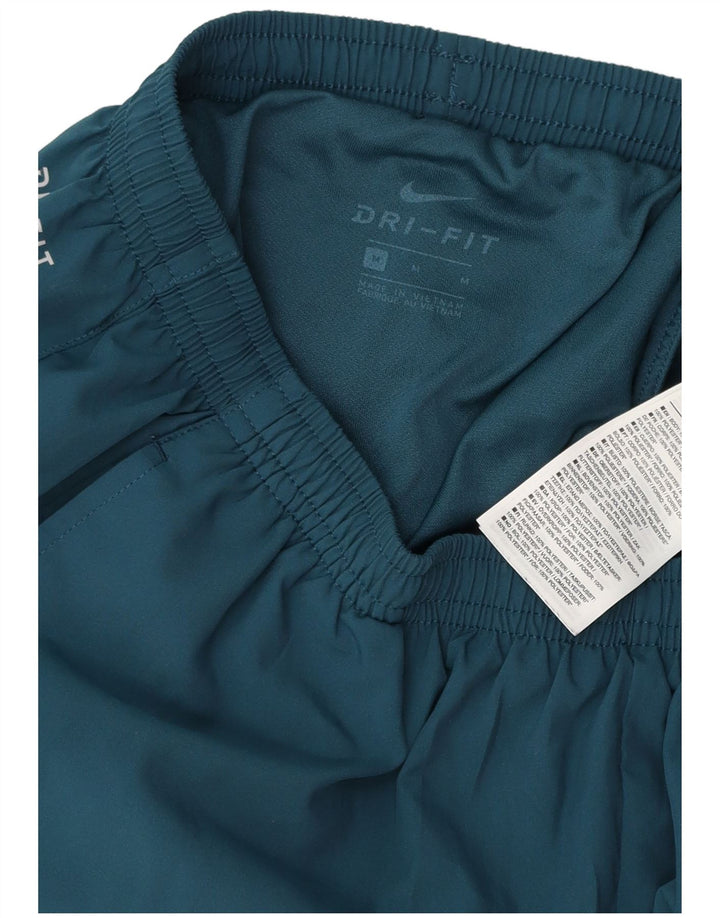 Shorts esportivos gráficos masculinos Nike Dri Fit médio azul colorblock poliéster