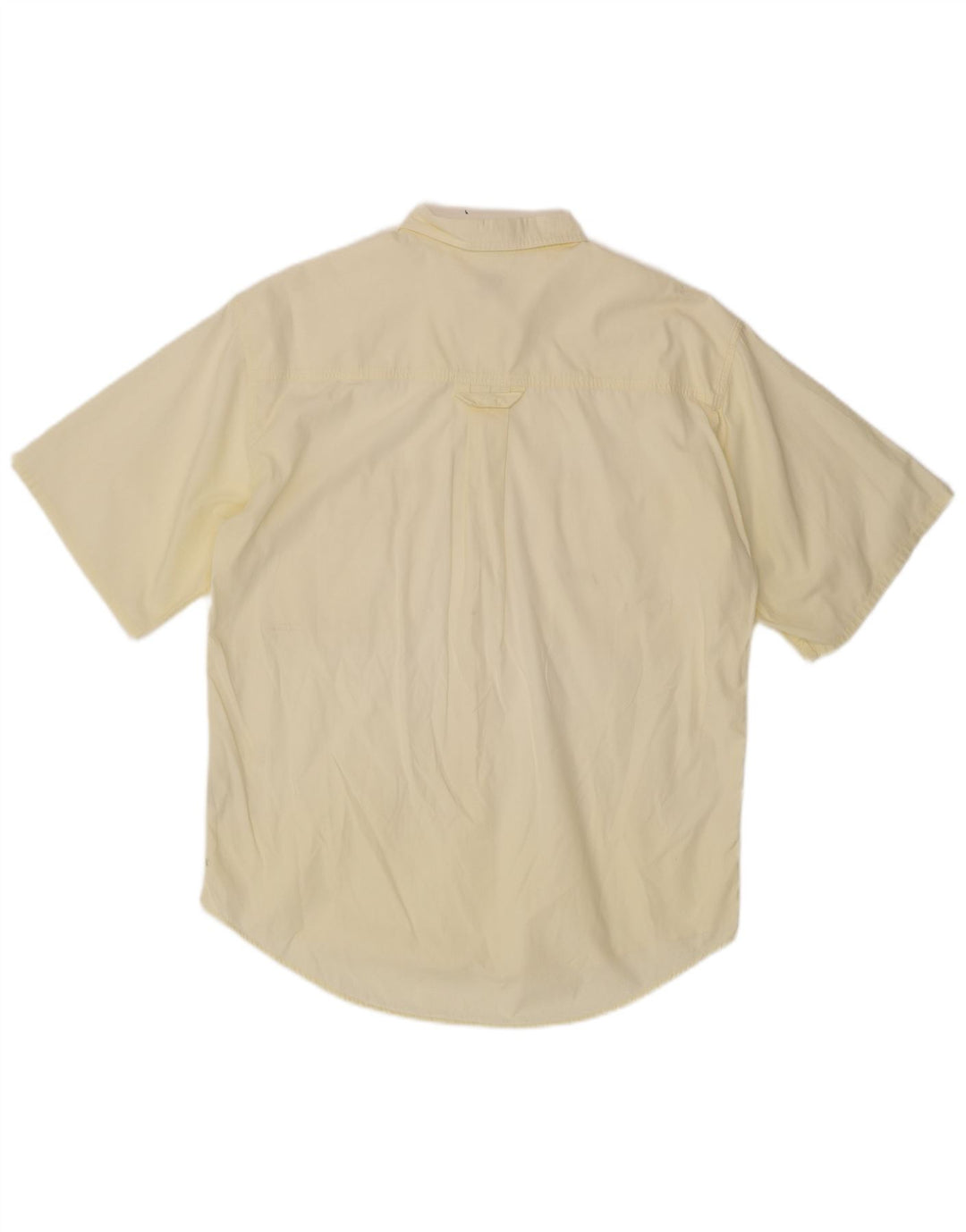 Camisa masculina de manga curta BOSTON tamanho 41 16 grande algodão amarelo