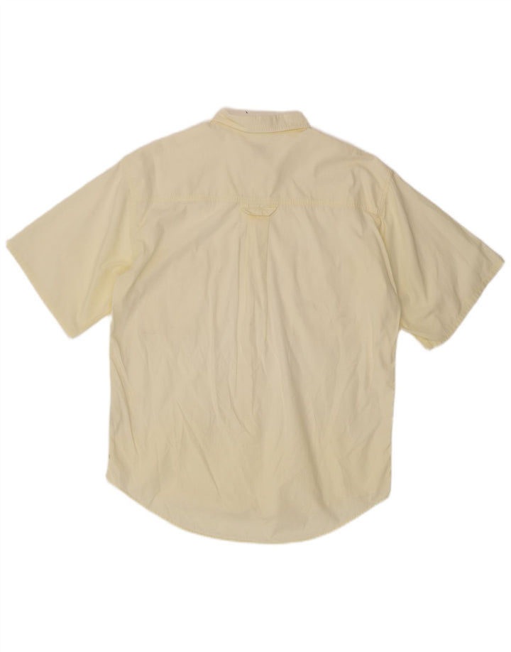 Camisa masculina de manga curta BOSTON tamanho 41 16 grande algodão amarelo