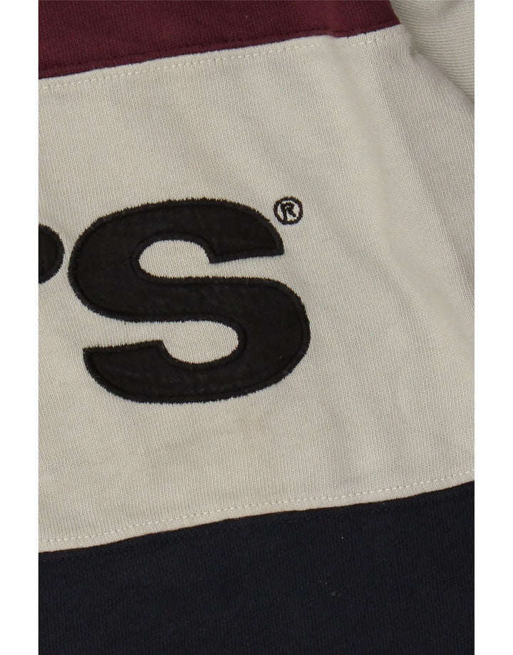 Camisa polo masculina gráfica de rugby da Levi's 2XL bloco colorido multicolorido