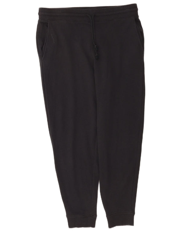 Calça de treino feminina Marks & Spencer Joggers Reino Unido 14 grande algodão preto