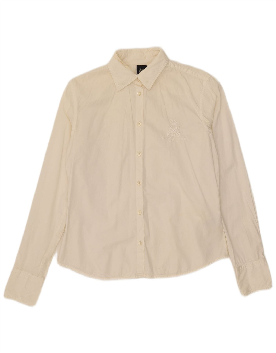 Camisa feminina Marina Yachting UK 14 médio off white algodão