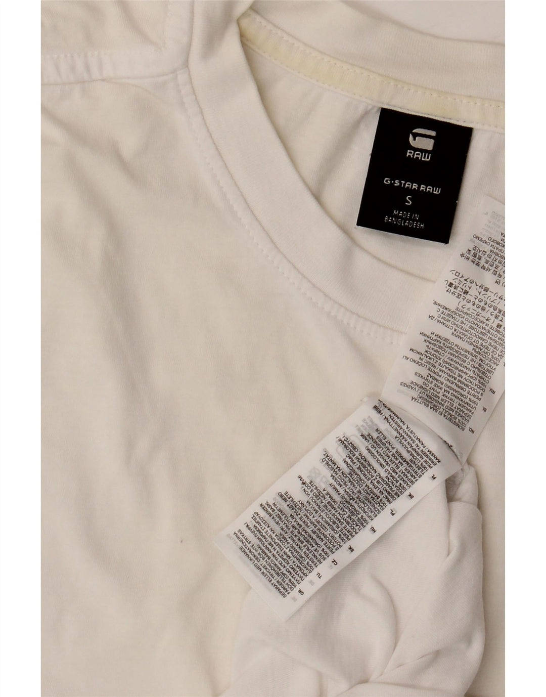 G-STAR Mens T-Shirt Top Small White Cotton Vintage G-Star and Second-Hand G-Star from Messina Hembry 