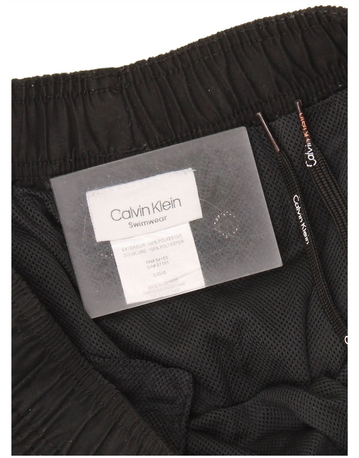 CALVIN KLEIN Calção de banho masculino gráfico grande poliéster preto