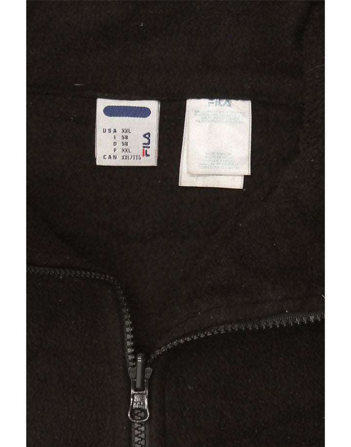 Jaqueta masculina Fila Liner Fleece UK 44 2XL poliéster preto