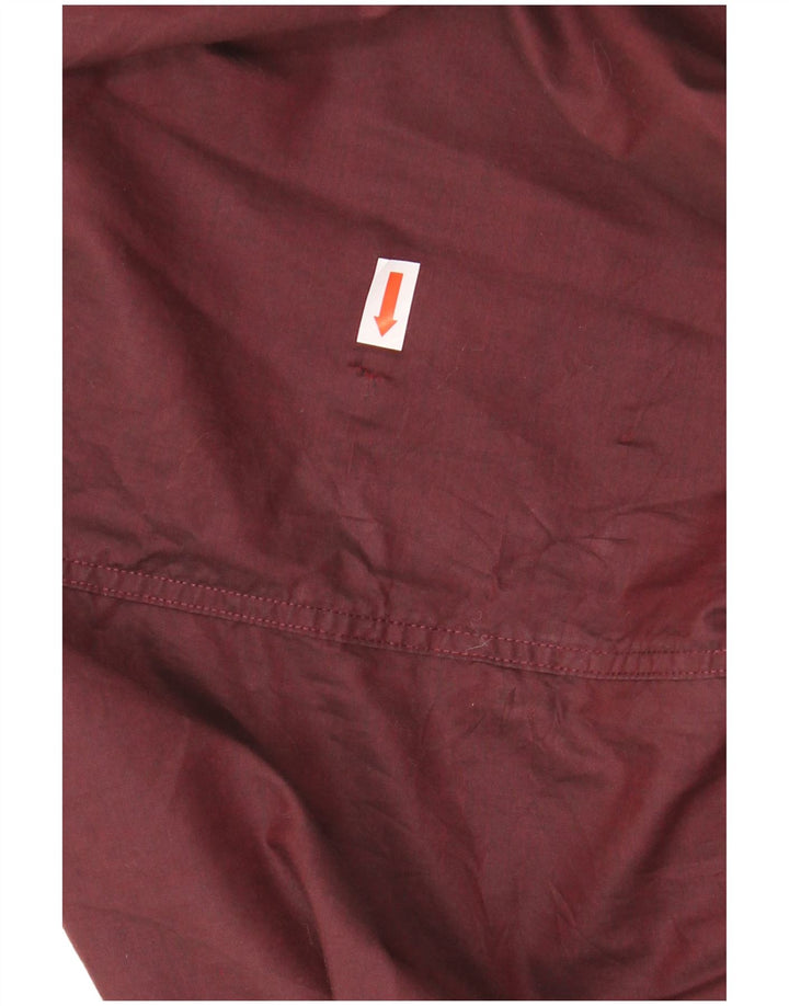 CALVIN KLEIN Camisa masculina de ajuste regular tamanho 18 2XL algodão marrom