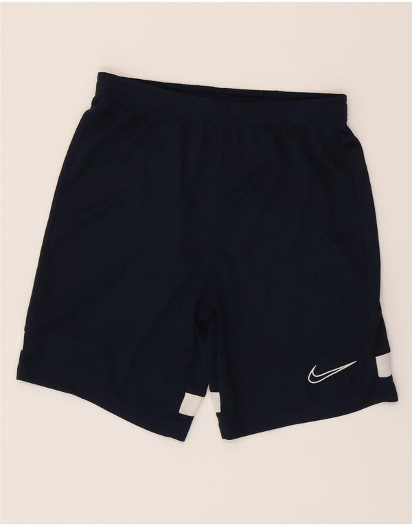 NIKE Boys Dri Fit Sport Shorts 12-13 anos grande azul marinho colorblock
