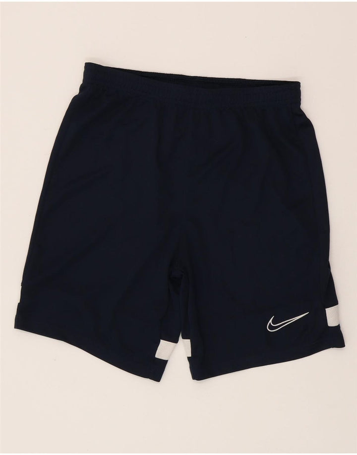 NIKE Boys Dri Fit Sport Shorts 12-13 anos grande azul marinho colorblock