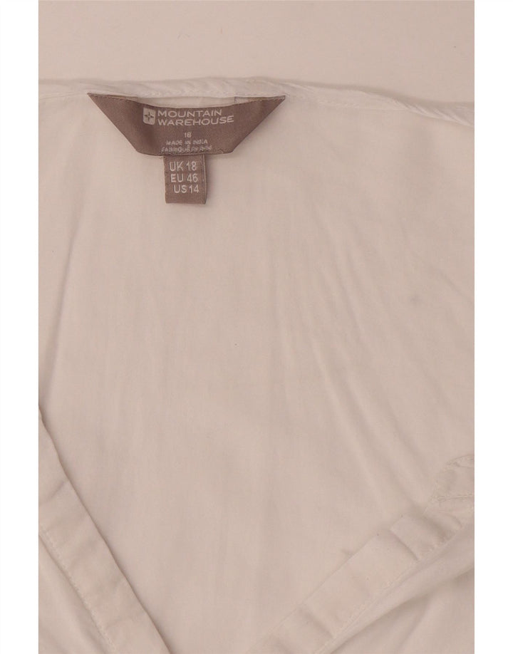 Pulôver feminino Mountain Warehouse UK 18 XL algodão branco