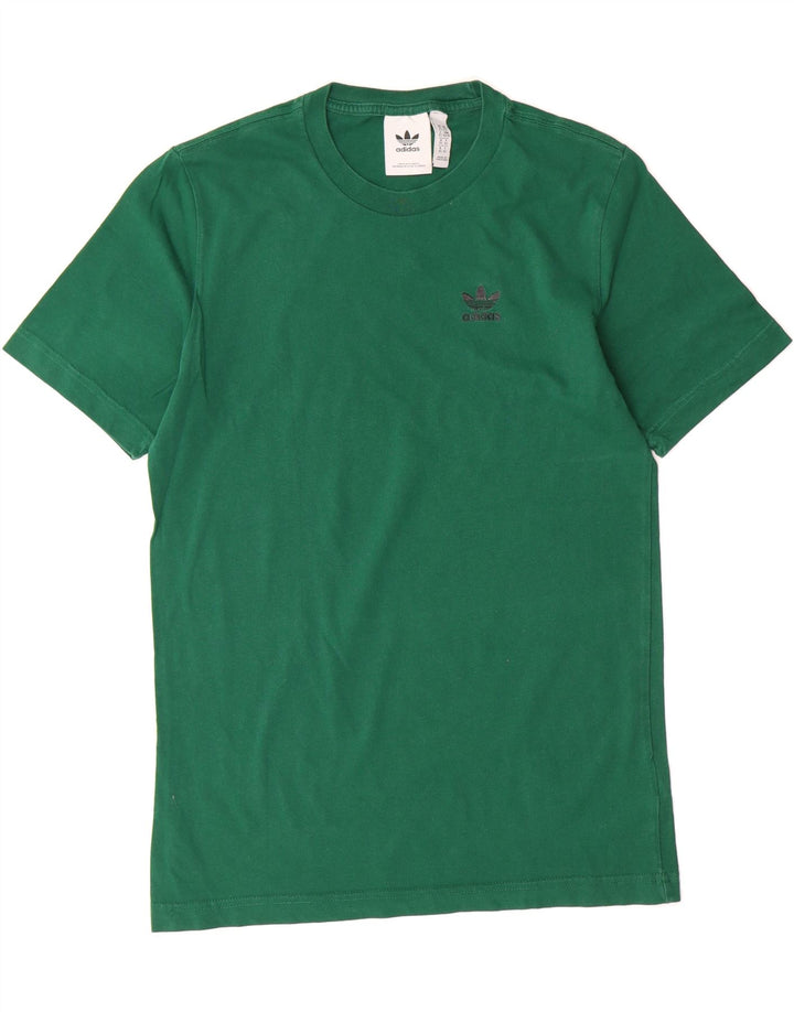 ADIDAS Mens T-Shirt Top XS Green Cotton Vintage Adidas and Second-Hand Adidas from Messina Hembry 