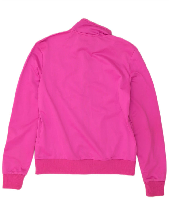 Diadora Womens Tracksuit Top Jacket UK 14 Medium Pink Poliéster