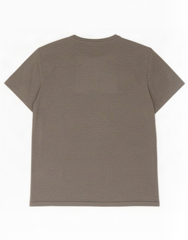 Camiseta gráfica masculina American Eagle Top 2XL algodão cinza