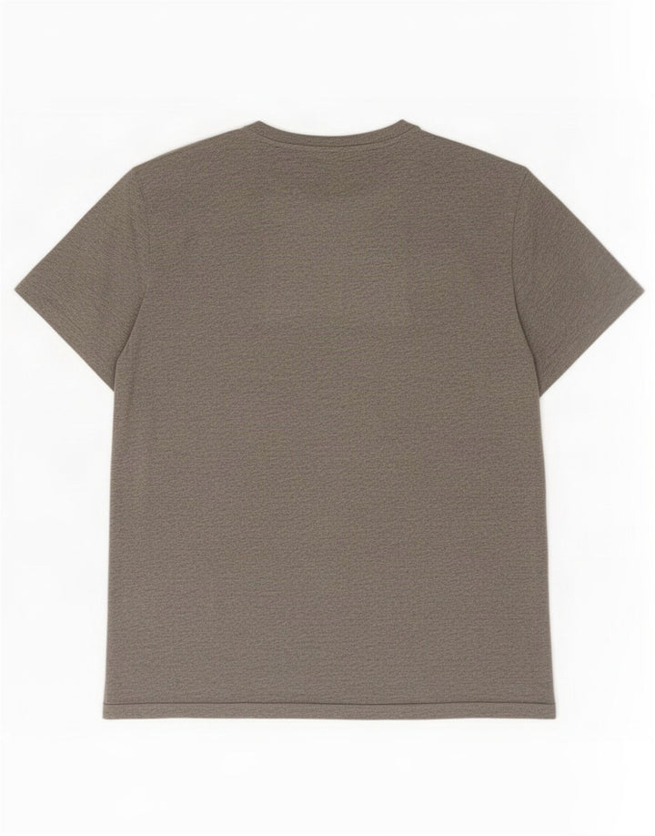 Camiseta gráfica masculina American Eagle Top 2XL algodão cinza