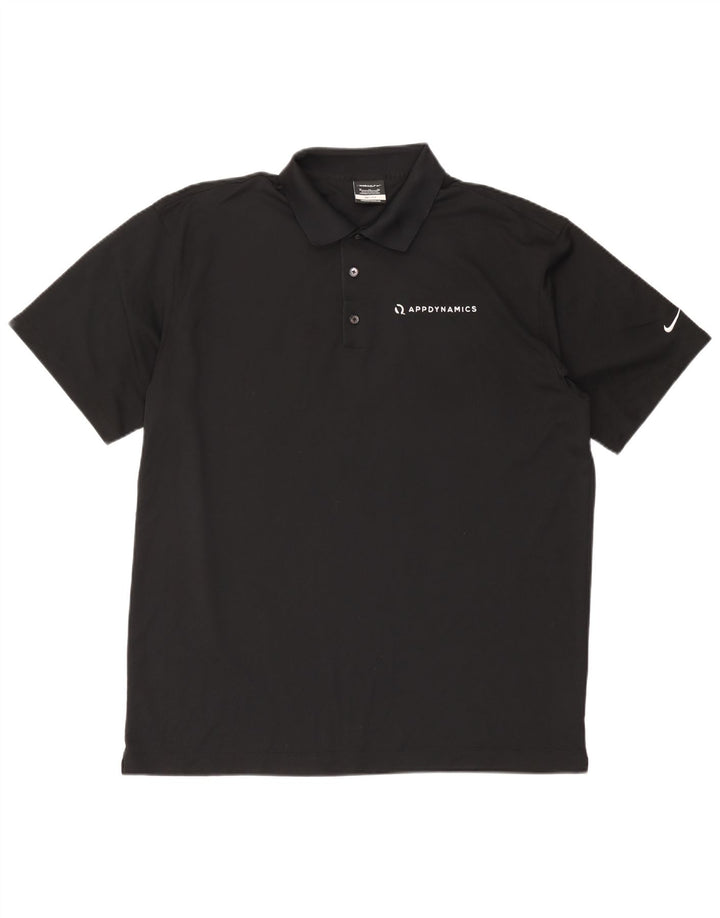 Camisa polo masculina Nike Dri Fit XL preta poliéster
