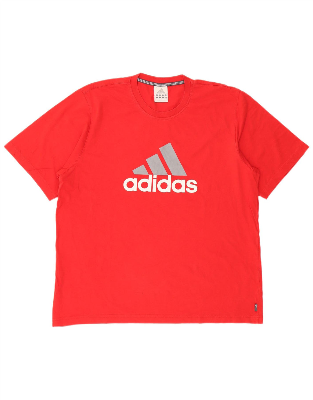 Adidas Mens Graphic T-Shirt Top XL Algodão Vermelho