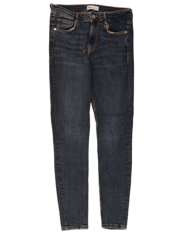 Zara Jeans Skinny Feminino UE 38 Pequeno W28 L27 Azul