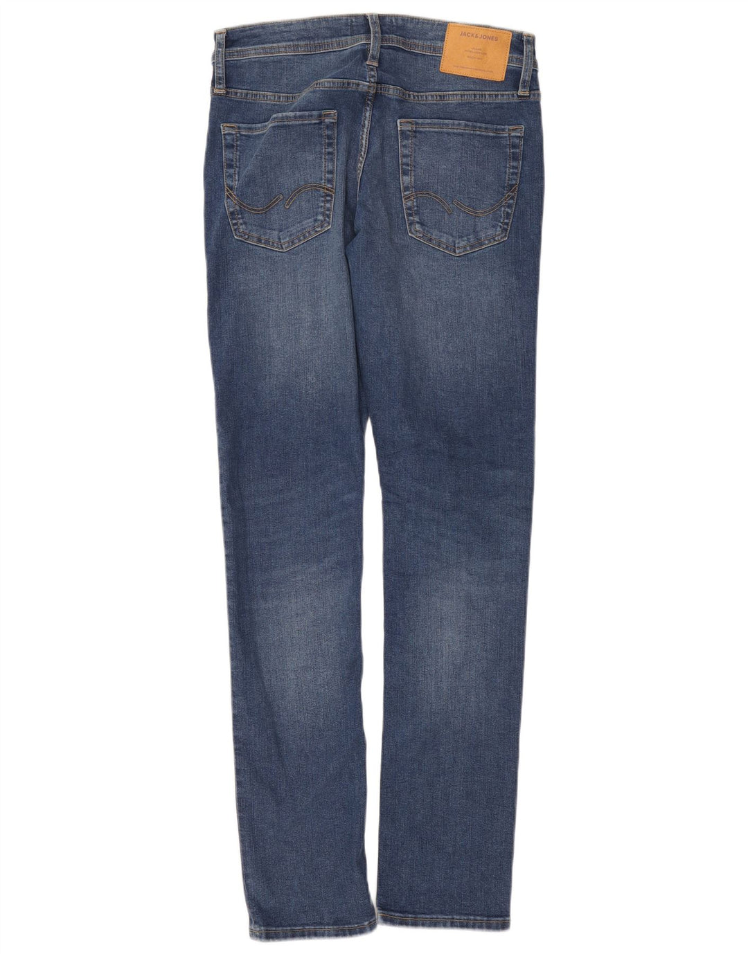 Jack & Jones Masculino GLENN Slim Jeans W30 L34 Azul Algodão