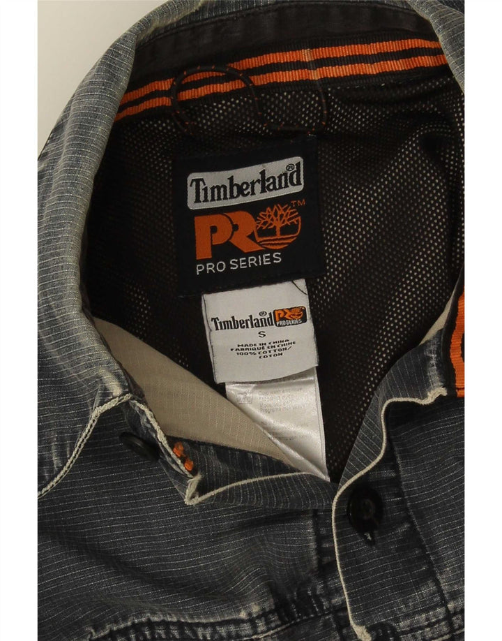 Camisa masculina Timberland Workwear pequena azul marinho algodão