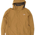 Jaqueta de chuva masculina com capuz The North Face UK 40 grande poliéster marrom