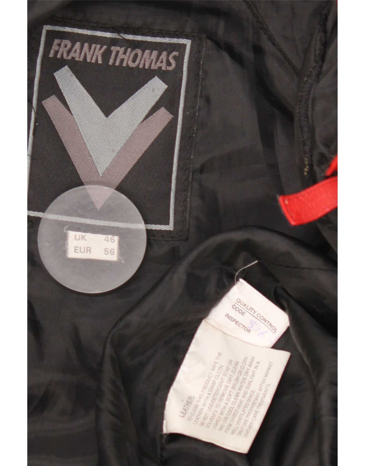 Jaqueta feminina Frank Thomas Racer IT 46 grande bloco colorido multicolorido