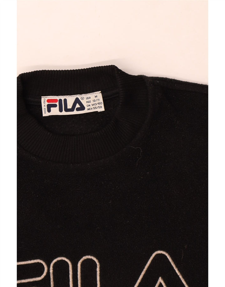 Fila Boys Graphic Fleece Jumper 10-11 Anos Preto Poliéster
