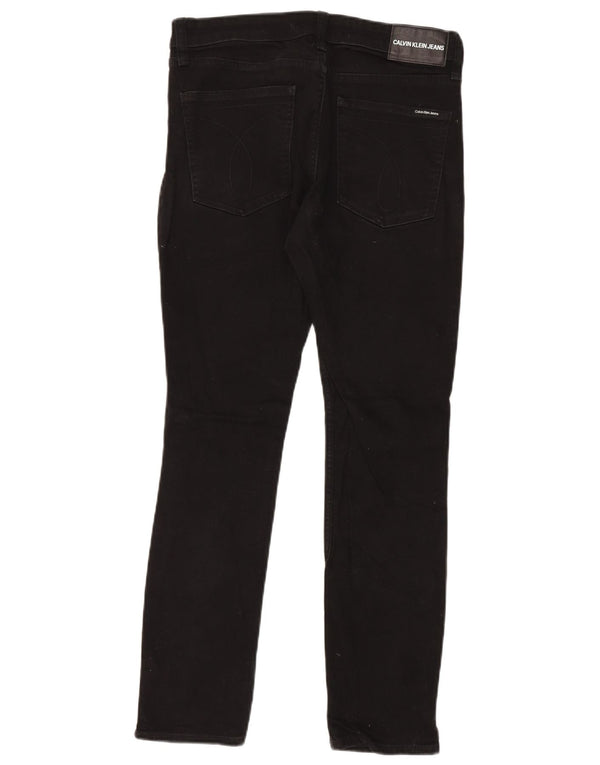 Calça jeans skinny masculina Calvin Klein W32 L30 algodão preto