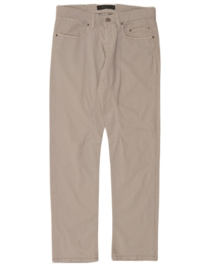 Calça casual masculina slim SIVIGLIA W32 L30 algodão cinza