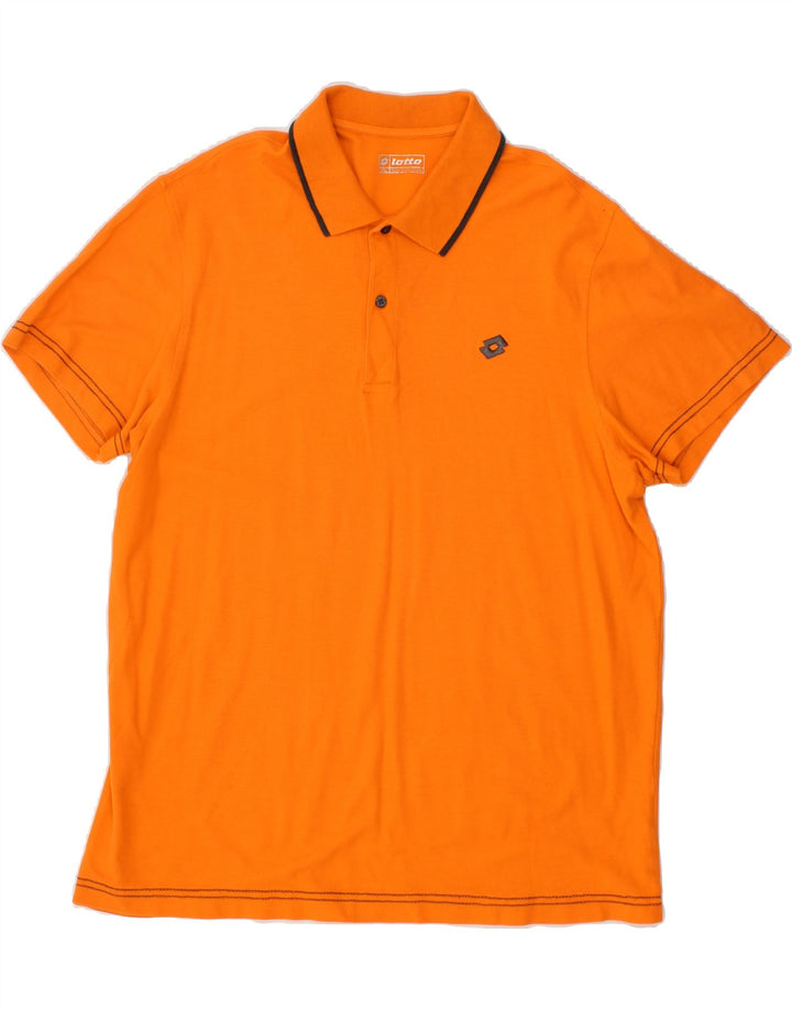 LOTTO Mens Polo Shirt 2XL Orange Cotton Vintage Lotto and Second-Hand Lotto from Messina Hembry 