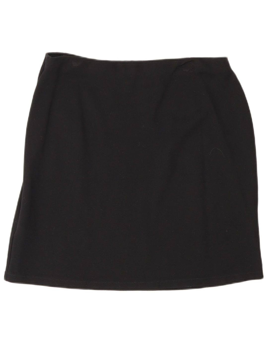 Minissaia feminina Marks & Spencer Reino Unido 14 grande W30 viscose preta