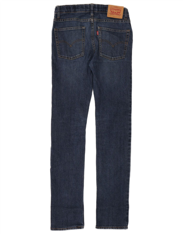 LEVI'S Girls 510 Skinny Jeans 15-16 Anos W29 L30 Azul Marinho Algodão