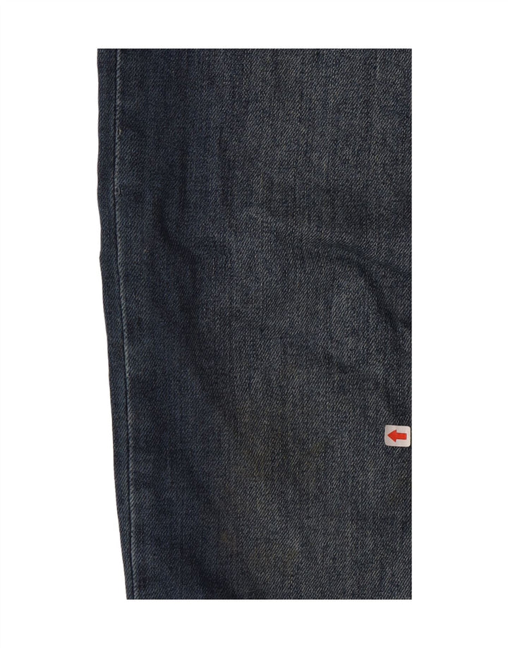 Zara Mens Straight Jeans EU 38 Pequeno W30 L32 Azul Algodão