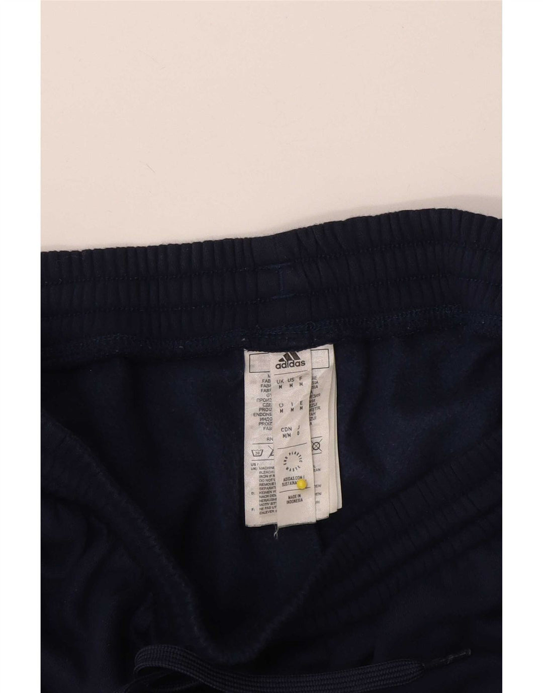 Adidas Mens Treino Calças Joggers Médio Azul Marinho Algodão